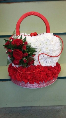 Handbag on a Floral Base