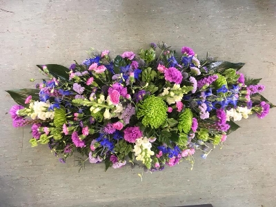 Purple, Blue and Green Coffin Spray