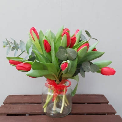 Valentine's Tulip Vase