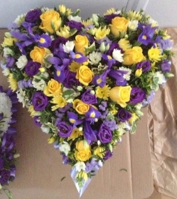 Yellow and Purple Heart