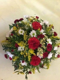 Posy Red Yellow and White