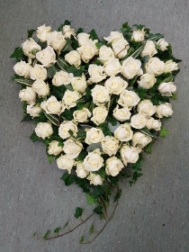 White Rose Heart