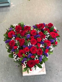 Red Rose and Purple Heart