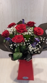 Red Roses with Chocolate